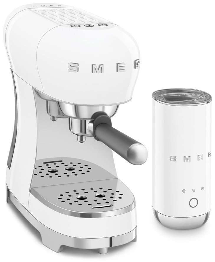 Кофемашина Smeg ECF12WHEU белый купить,NaN