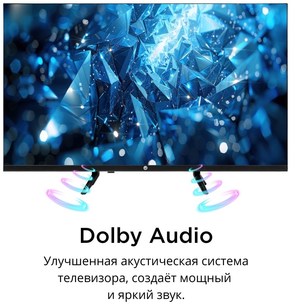 Телевизор Qwatt Q32YH-PB 81 см черный
