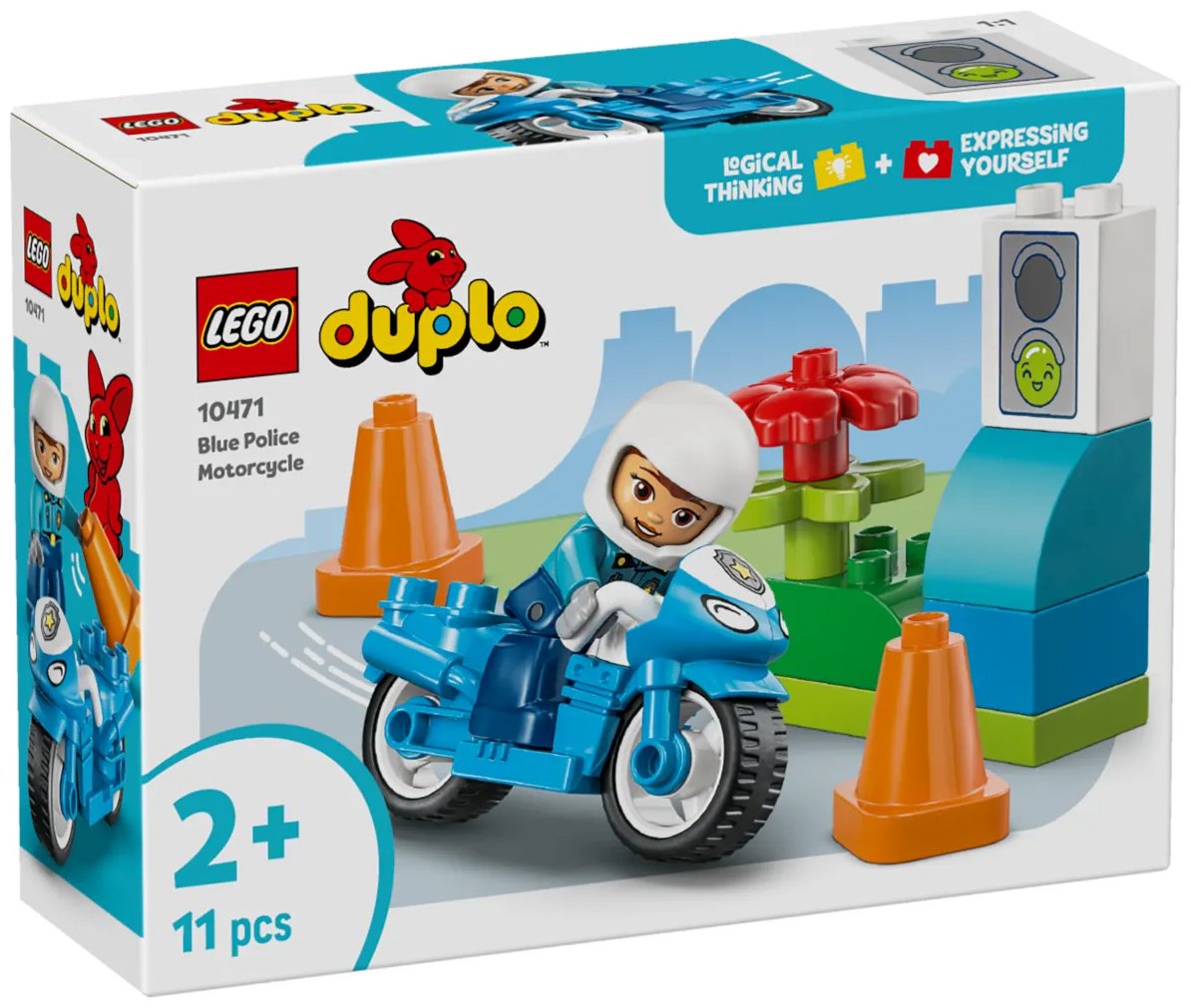 Конструктор LEGO Duplo Синий полицейский мотоцикл 10471, деталей 11 шт купить,NaN