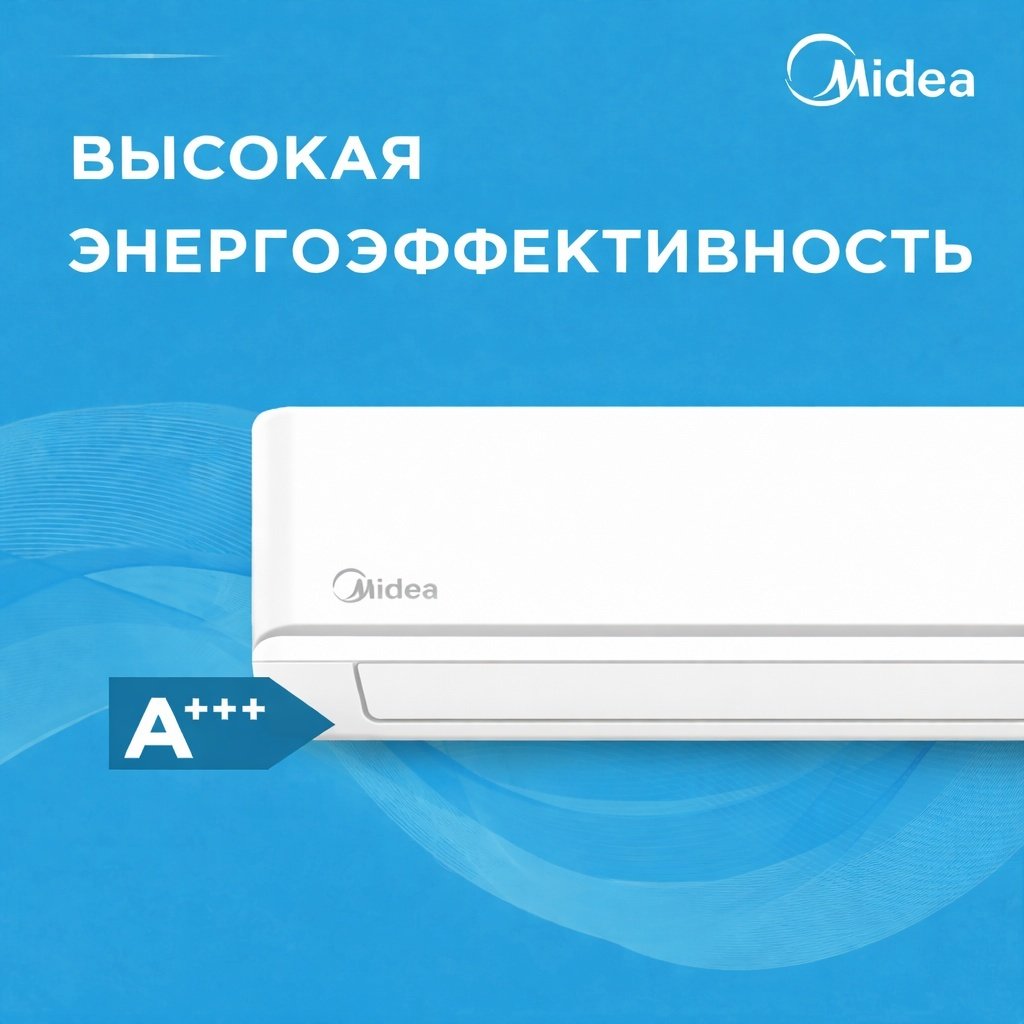 Midea XTREME MEGA-24H (с медной трубой) белый + монтажный комплект