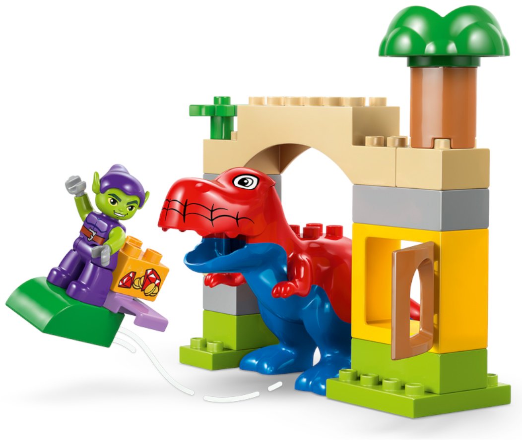 Конструктор LEGO Динозавр Спайди-Рекс против Зелёного Гоблина 10463, деталей 25 шт