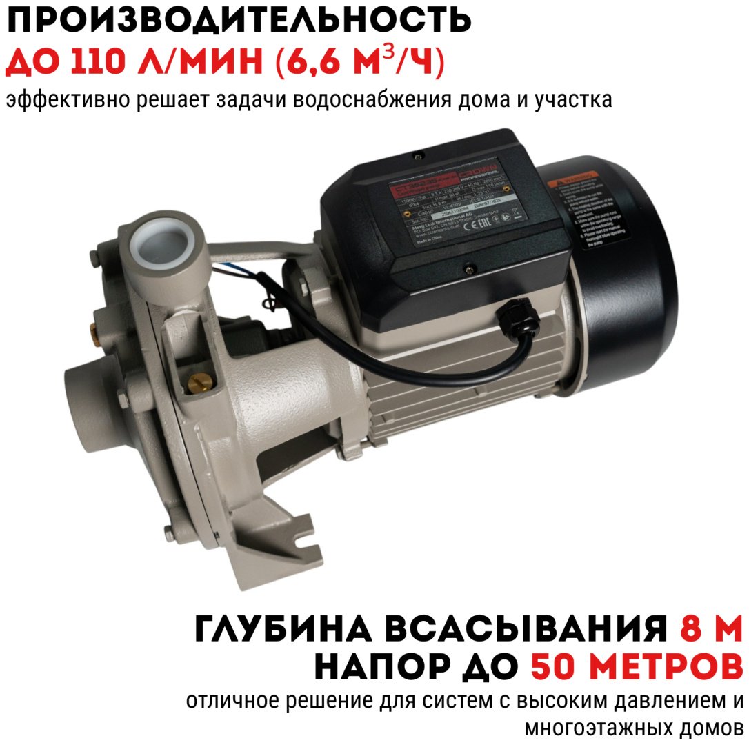 Насос поверхностный напорный CROWN CT35235 купить,NaN