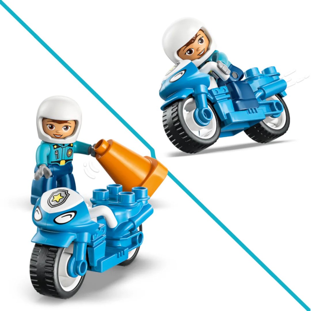Конструктор LEGO Duplo Синий полицейский мотоцикл 10471, деталей 11 шт купить,NaN