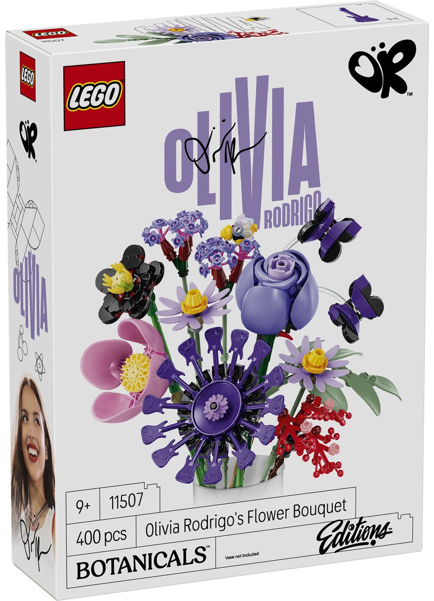 Конструктор LEGO Botanicals Цветочный букет Оливии Родриго 11507, деталей 400 шт