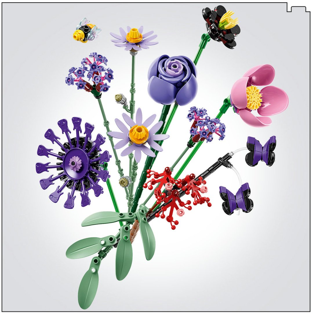Конструктор LEGO Botanicals Цветочный букет Оливии Родриго 11507, деталей 400 шт купить,36145