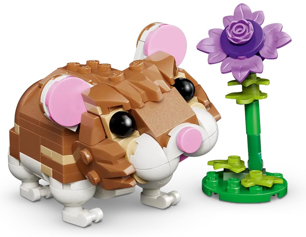 Конструктор LEGO Милый хомяк с цветком 31376, деталей 166 шт купить,NaN