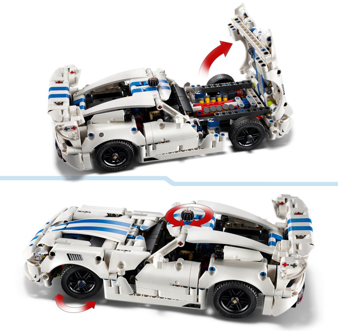 Конструктор LEGO Technic Спорткар Dodge Viper GTS-R 42234, деталей 805 шт купить,52325
