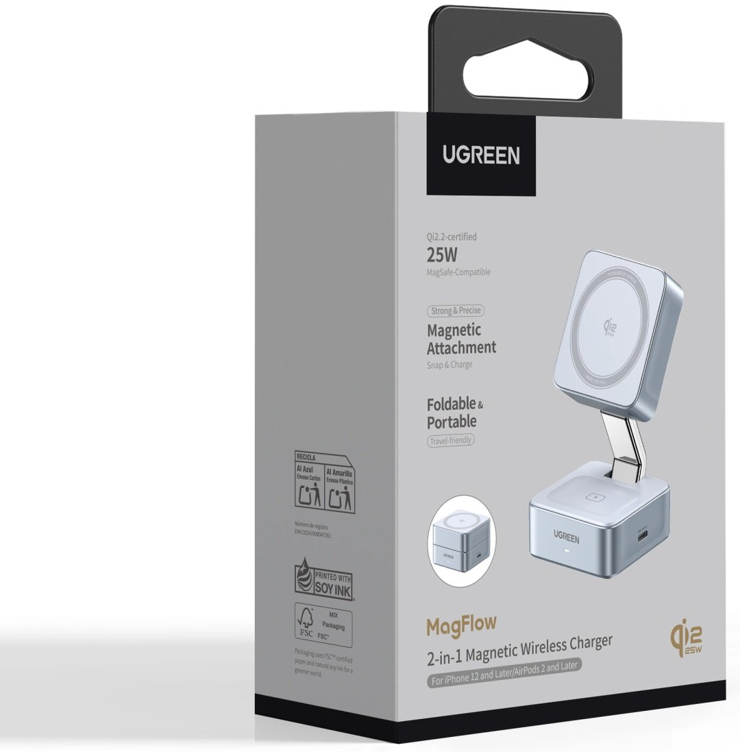 Зарядное устройство Ugreen W752 (55960B) USB Type-C 35 Вт голубой купить,NaN