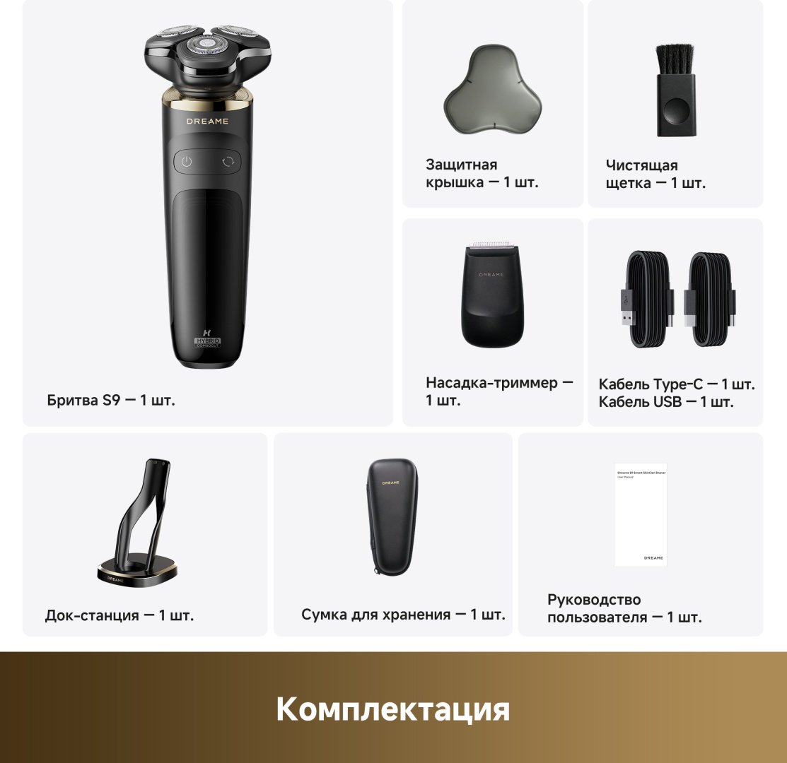 Электробритва DREAME S9 роторная купить,122990