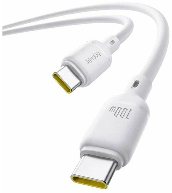Кабель Baseus USB TypeC (M), 2 м, P10377704213-01 100W белый купить,NaN