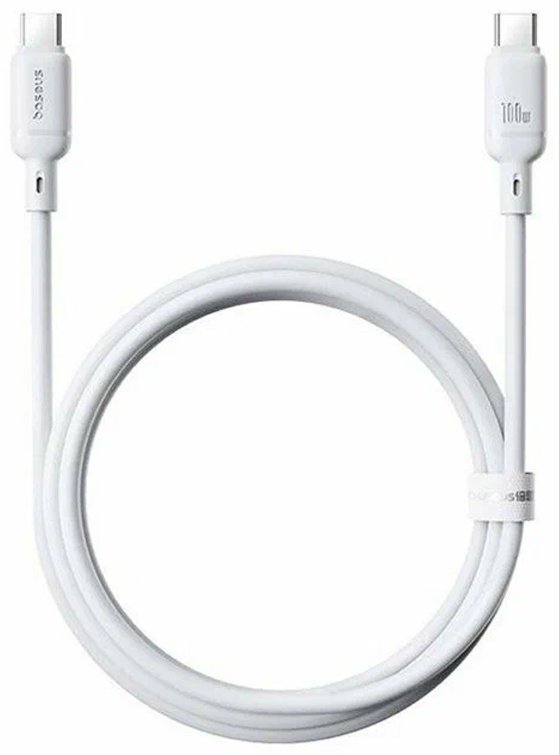 Кабель Baseus USB TypeC (M), 2 м, P10377704213-01 100W белый купить,NaN