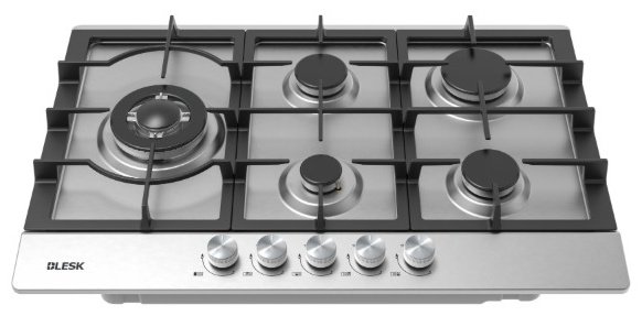 Газовая варочная поверхность Blesk BZ75G095S серый купить,NaN