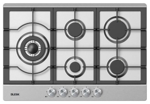 Газовая варочная поверхность Blesk BZ75G095S серый купить,NaN