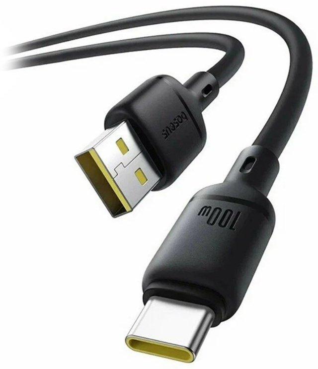 Кабель Baseus USB 2.0 (F), USB TypeC (M), 2 м, Silky CB000113/P10377703113-01 черный купить,4990