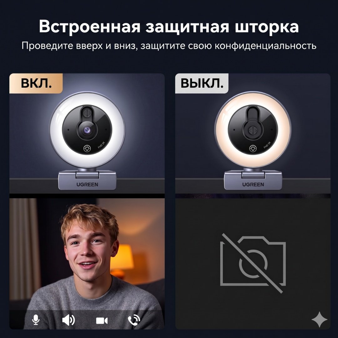 Веб-камера Ugreen CM910 65857 купить,NaN
