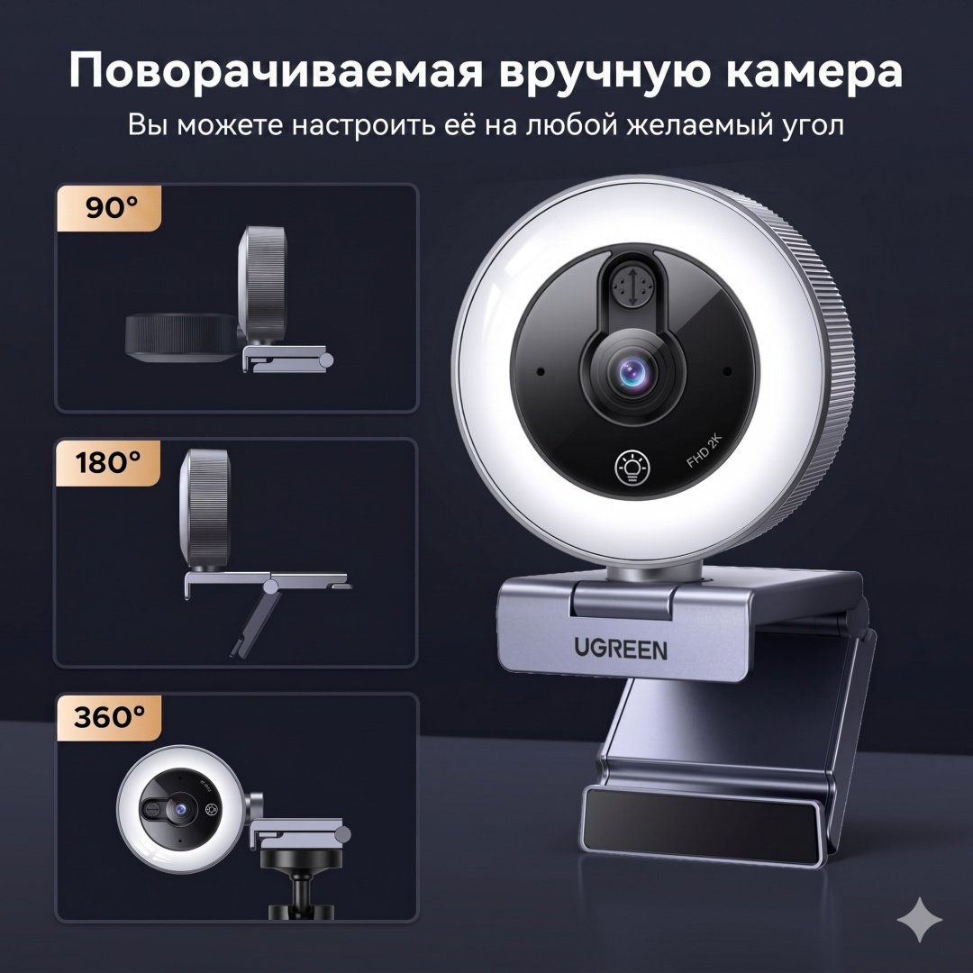 Веб-камера Ugreen CM910 65857 купить,NaN