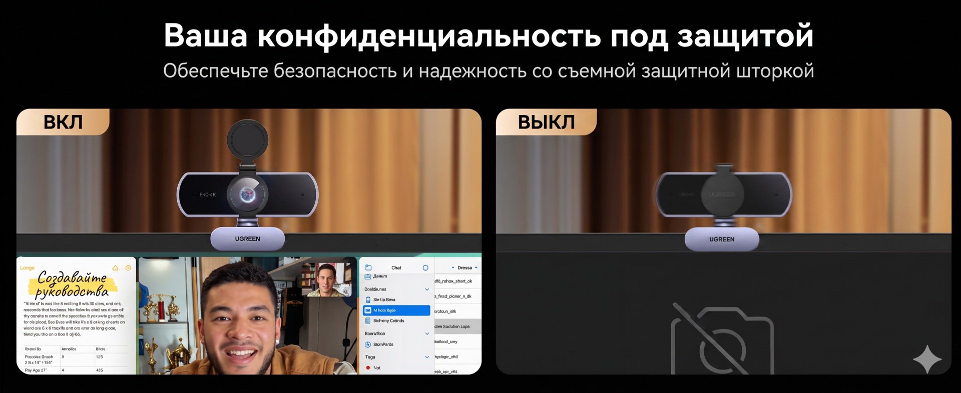 Веб-камера Ugreen CM831 (65381) купить,NaN