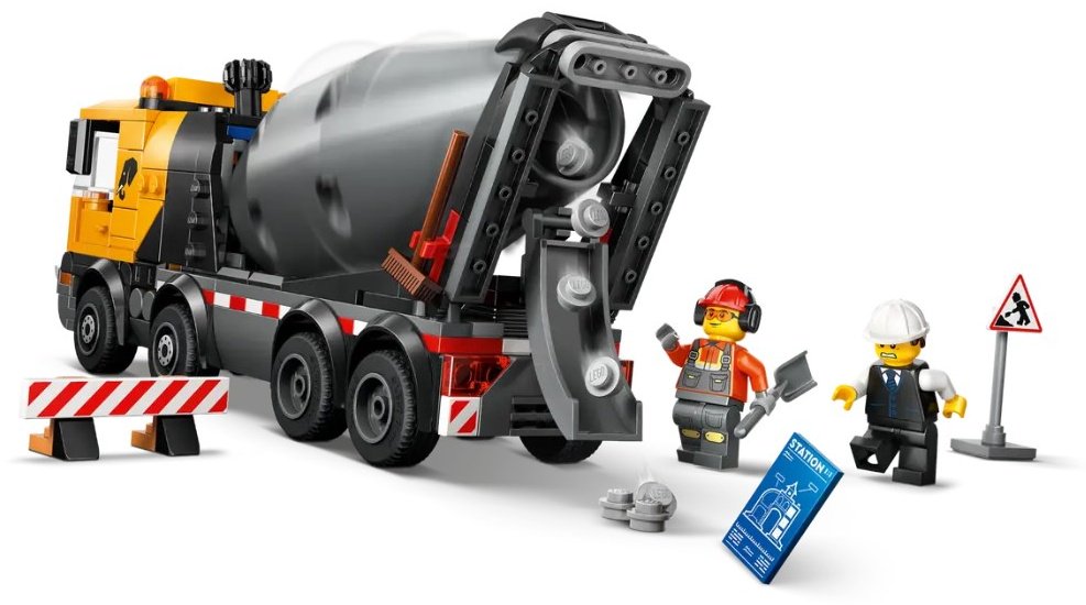 Конструктор LEGO City Бетономешалка 60478, деталей 371 шт