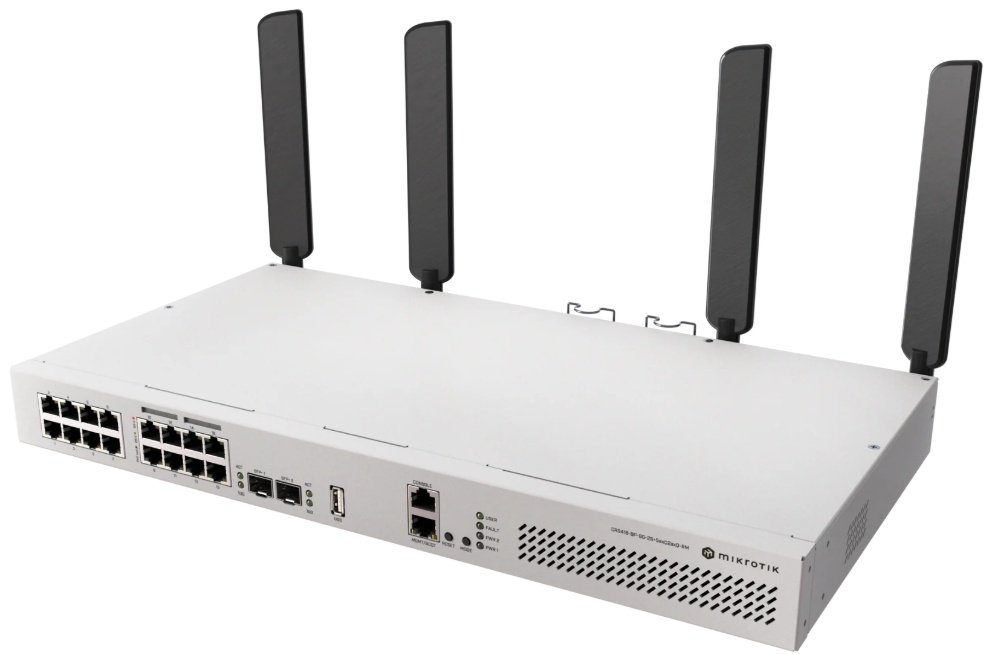 Коммутатор MikroTik CRS418-8P-8G-2S+5axQ2axQ-RM