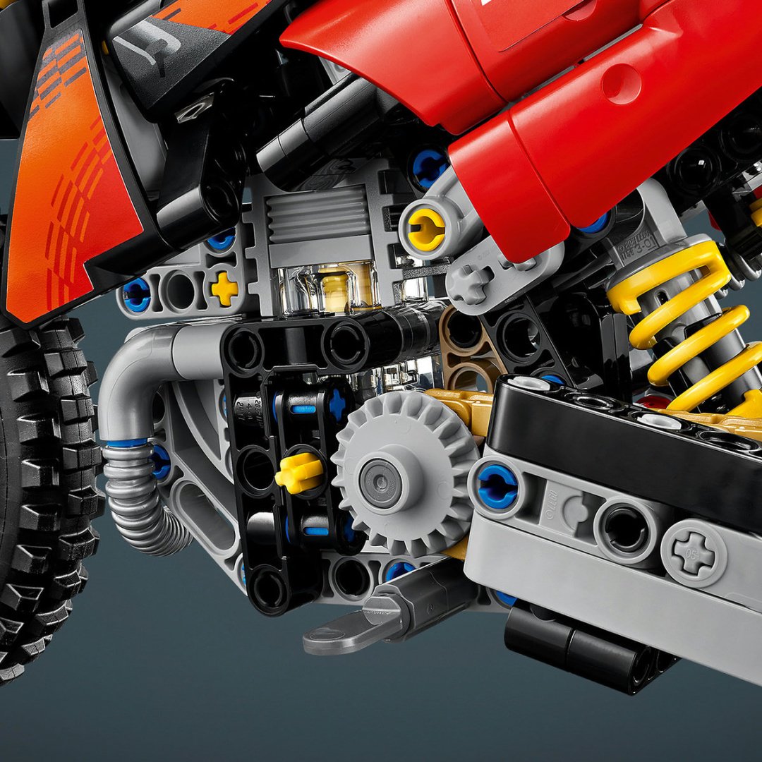 Конструктор LEGO Technic Мотоцикл Ducati Desmo450 MX Factory 42238, деталей 457 шт купить,41120