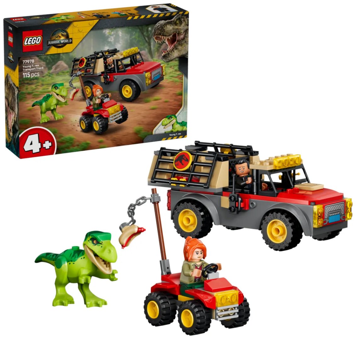 Конструктор LEGO Jurassic World Транспортный грузовик для юного тираннозавра 77978, деталей 115 шт