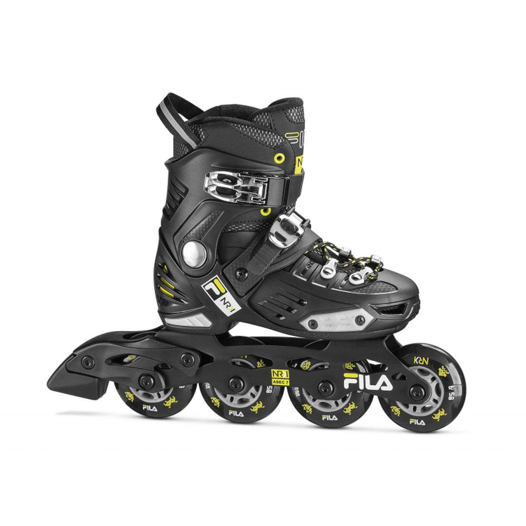 Ролики Fila NRK G Junior 10620130 L 36-39 черно-желтые купить,NaN