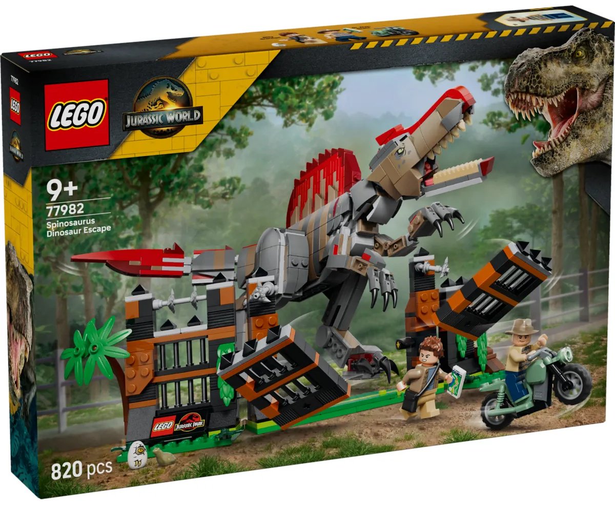 Конструктор LEGO Jurassic World Побег спинозавра 77982, деталей 820 шт купить,NaN