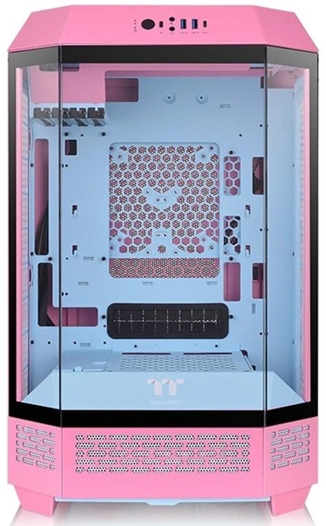 Корпус Thermaltake The Tower 300 Bubble Pink (CA-1Y4-00SAWN-00) розовый купить,NaN
