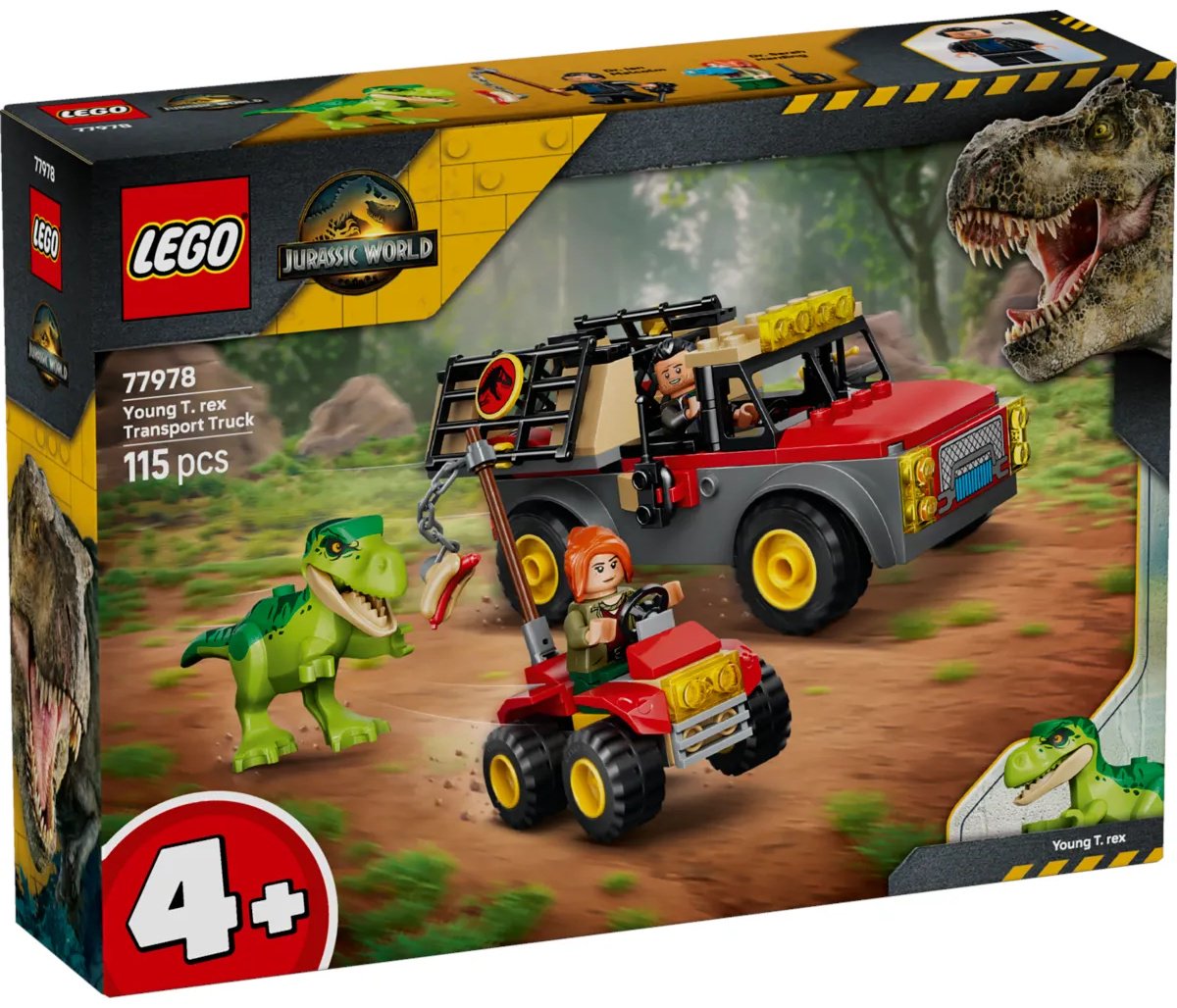 Конструктор LEGO Jurassic World Транспортный грузовик для юного тираннозавра 77978, деталей 115 шт