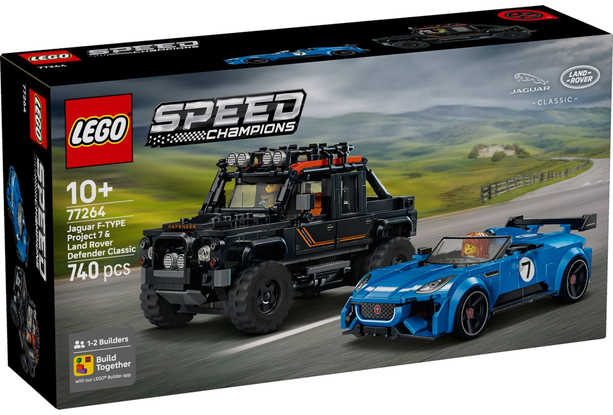 Конструктор LEGO Speed Champions Jaguar Project 7 77264, деталей 740 шт