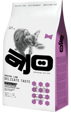 Корм AJO Special Line Delicate Taste индейка, курица, свинина 10 кг купить,NaN
