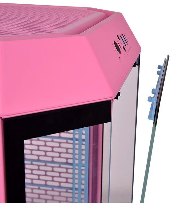 Корпус Thermaltake The Tower 300 Bubble Pink (CA-1Y4-00SAWN-00) розовый купить,NaN
