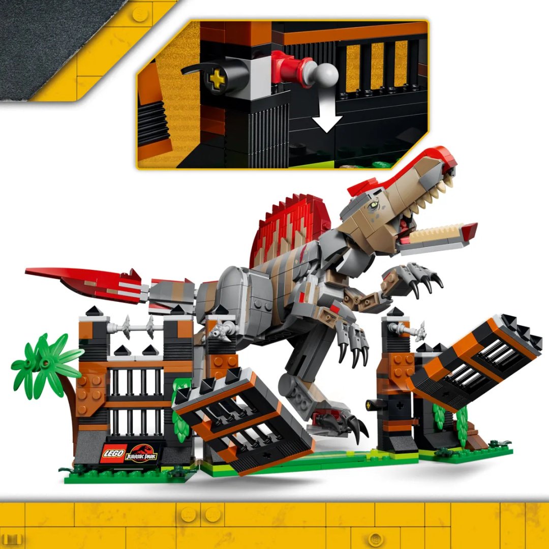 Конструктор LEGO Jurassic World Побег спинозавра 77982, деталей 820 шт купить,NaN