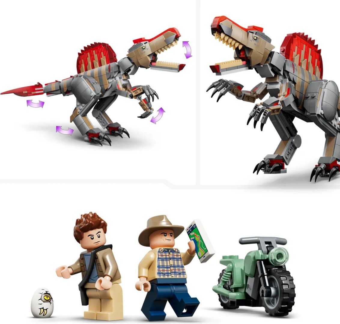 Конструктор LEGO Jurassic World Побег спинозавра 77982, деталей 820 шт купить,NaN