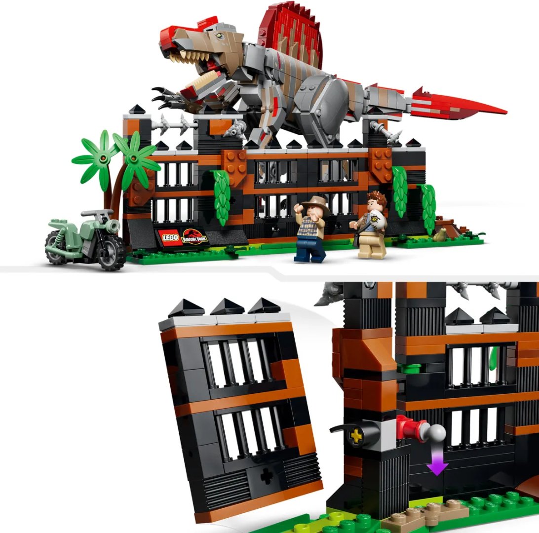 Конструктор LEGO Jurassic World Побег спинозавра 77982, деталей 820 шт купить,NaN