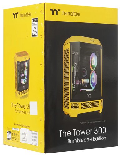 Корпус Thermaltake The Tower 300 Bumblebee (CA-1Y4-00S4WN-00) желтый купить,NaN