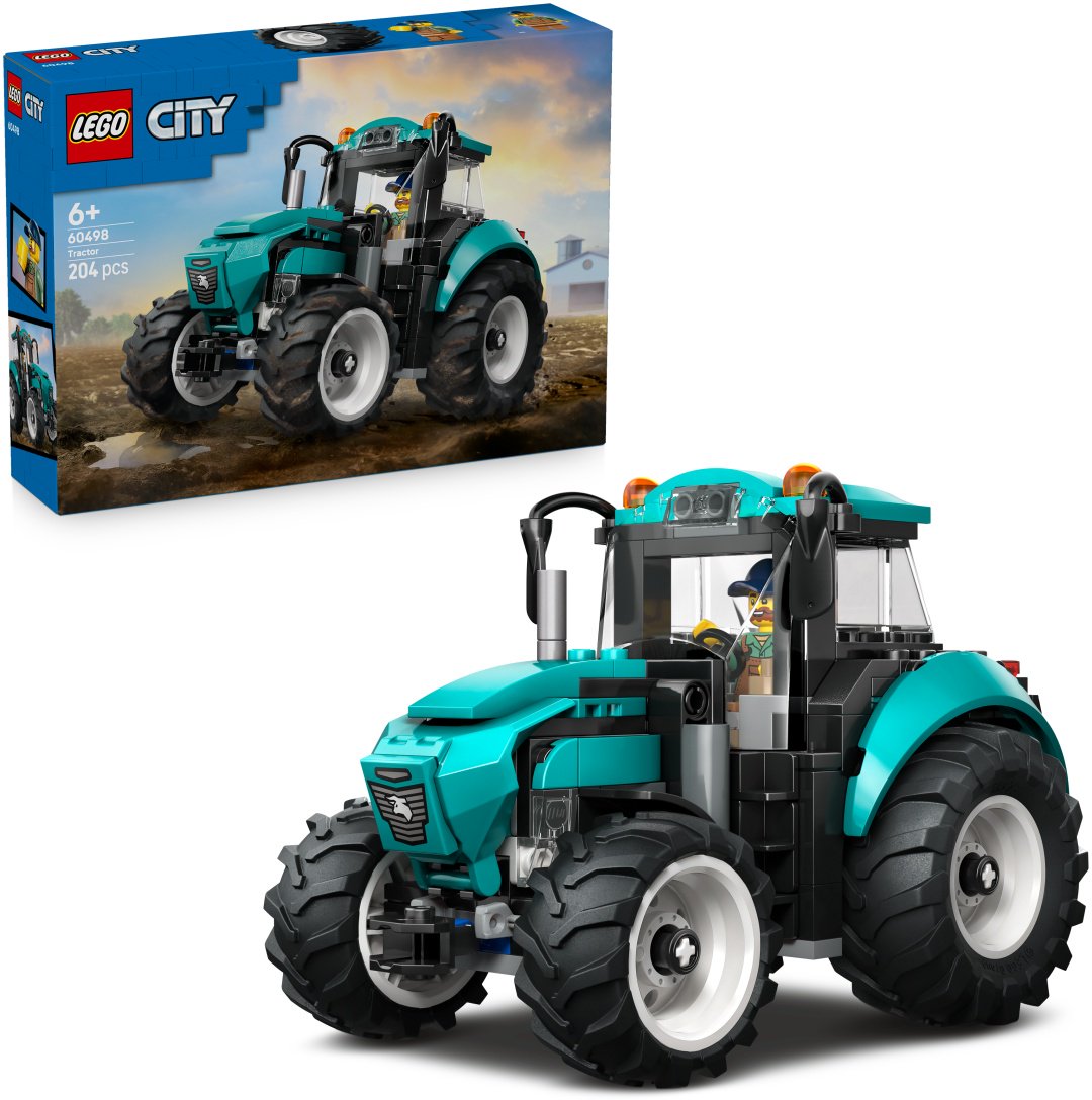 Конструктор LEGO City Трактор 60498, деталей 204 шт