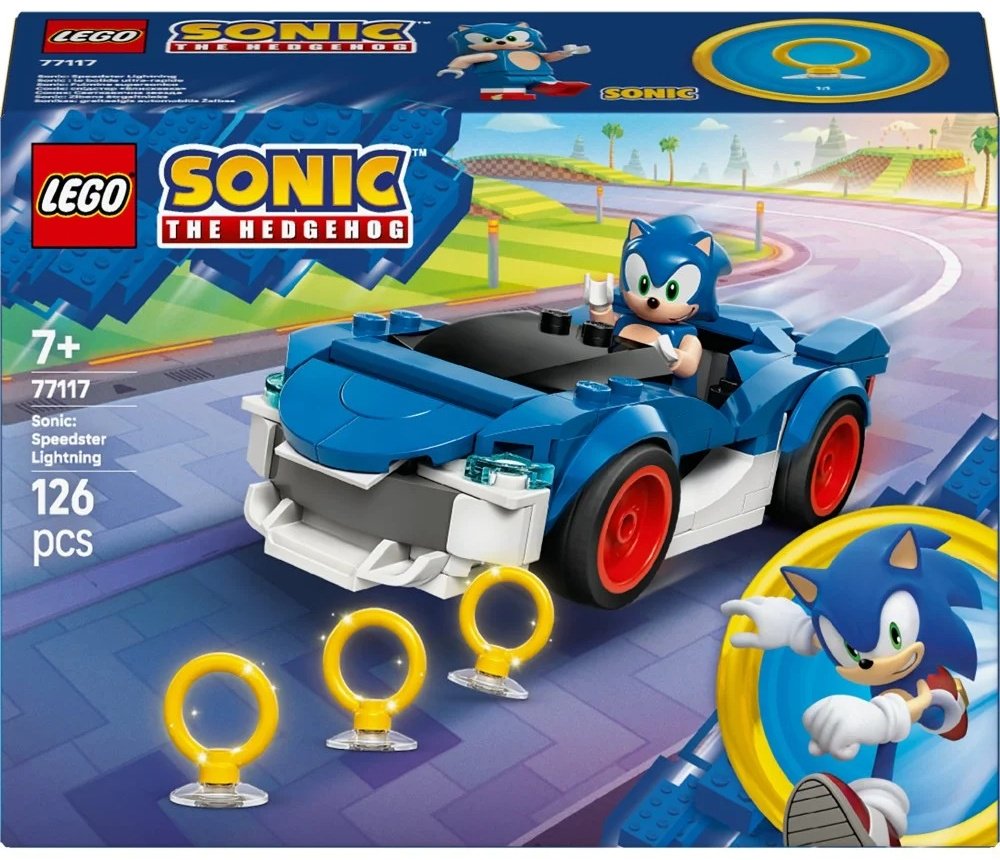 Конструктор LEGO Соник Машина Соника: «Скоростная звезда» 77117, деталей 126 шт