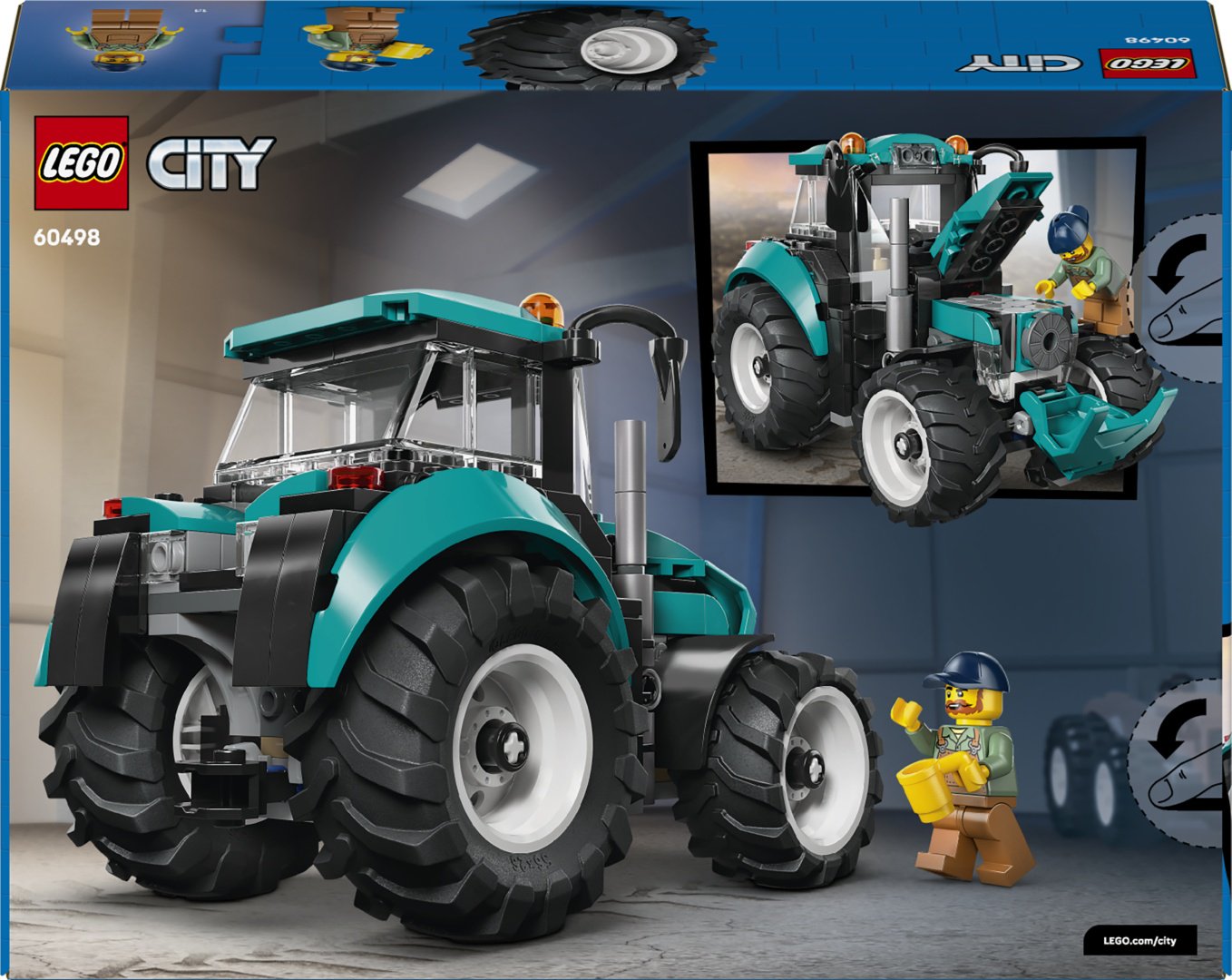 Конструктор LEGO City Трактор 60498, деталей 204 шт