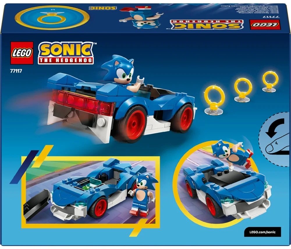 Конструктор LEGO Соник Машина Соника: «Скоростная звезда» 77117, деталей 126 шт