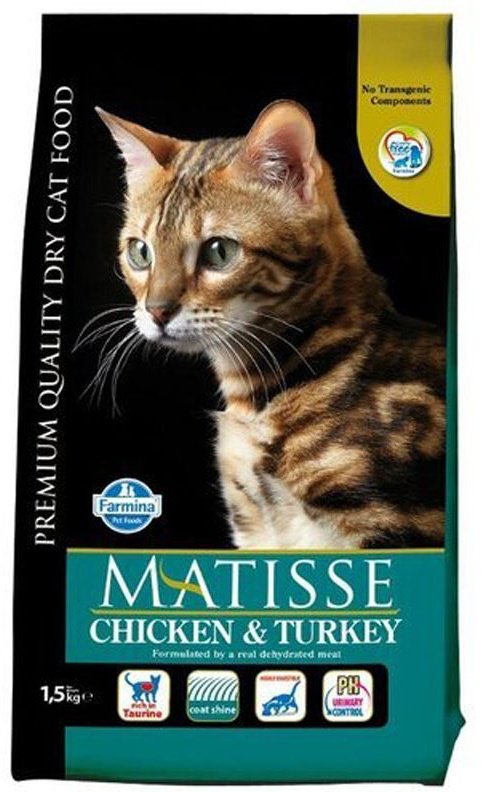 Корм Farmina Matisse индейка, курица 1.5 кг купить,NaN