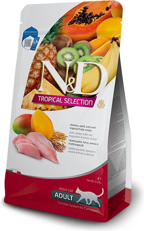 Farmina (Фармина) N&D Tropical Selection Cat 1,5кг курица для кошек купить,NaN