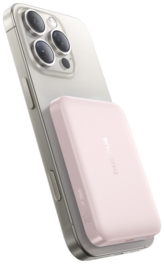 Внешний аккумулятор Baseus FM11 Ultra-Mini 10000 мАч 22.5 Вт розовый