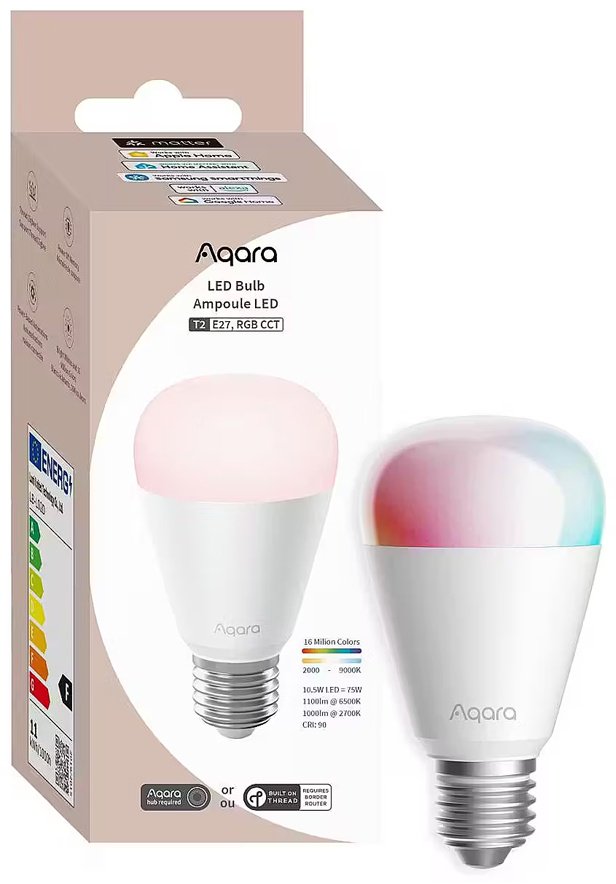Aqara 9W E27, светодиодная, RGB купить,13299
