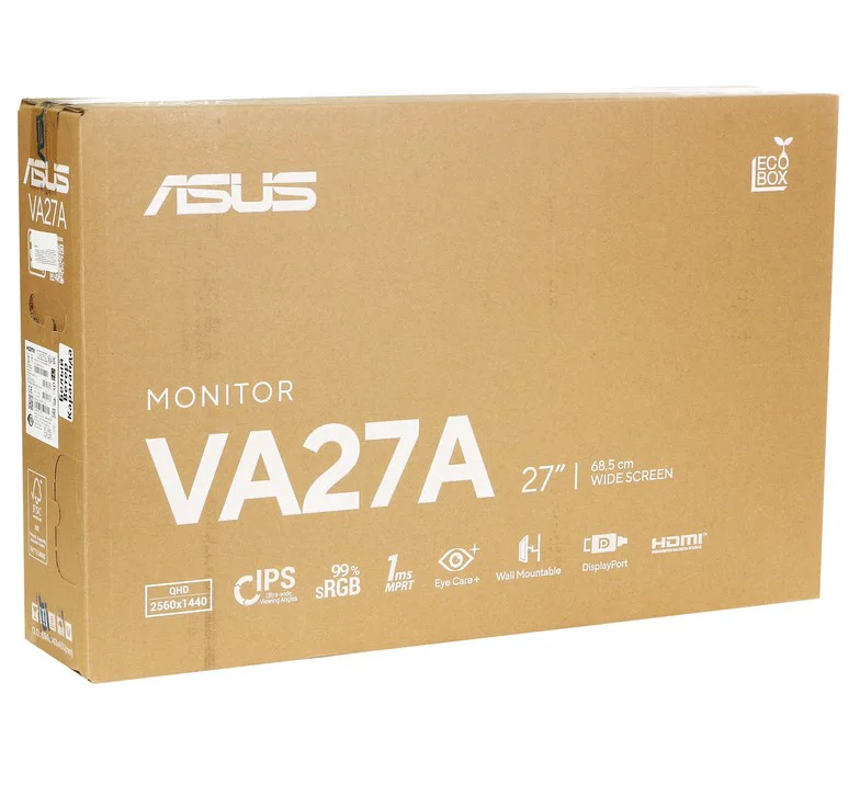 Монитор Asus VA27AQ 90LM06G1-B01171 27" Black 