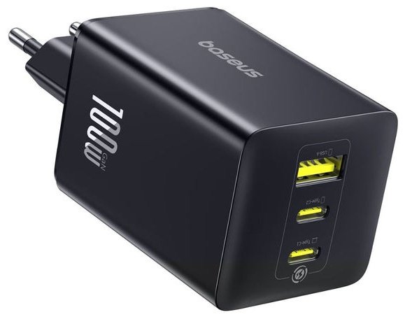 Зарядное устройство Baseus P10182102123-00 USB, USB Type-C 100 Вт черный