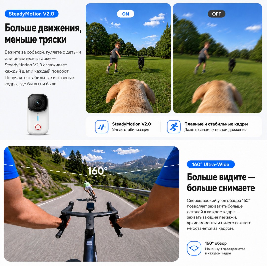 Экшн-камера SJCAM S10 белый