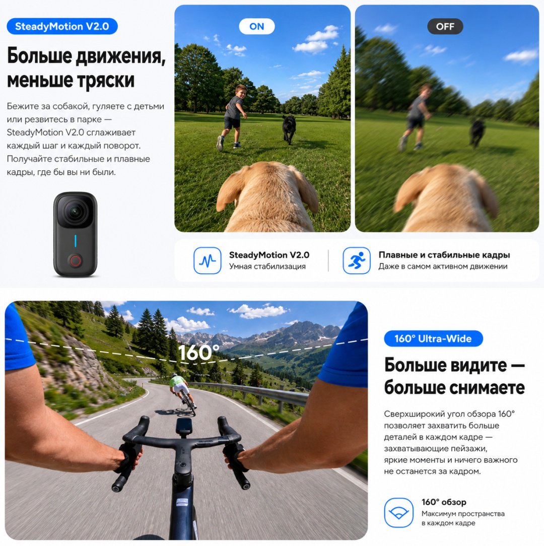 Экшн-камера SJCAM S10 черный