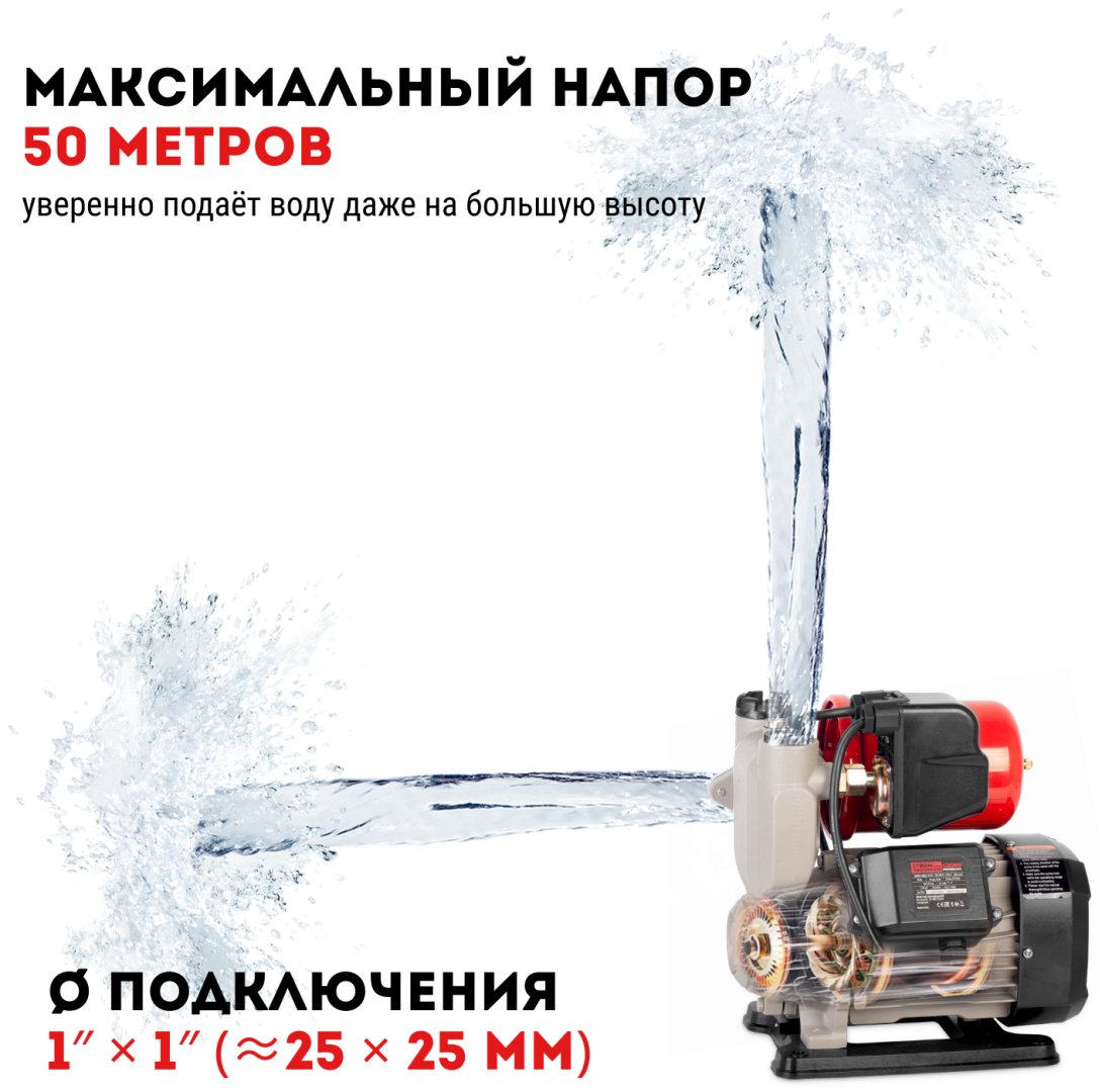 Насос поверхностный насосная станция CROWN CT35244