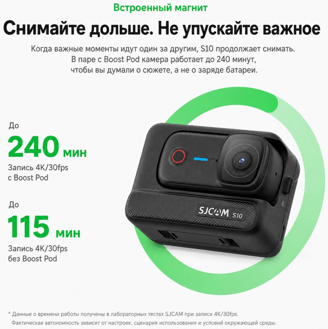 Экшн-камера SJCAM S10 черный
